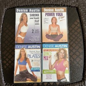 Denise Austin Fitness Instructor Workout DVD's Lot of 4